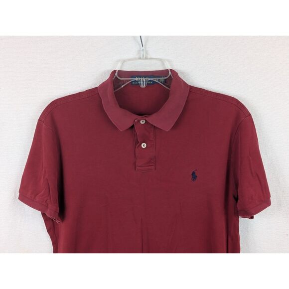 Polo Ralph Lauren Polo Shirt Maroon Men's Size Medium - Picture 2 of 12